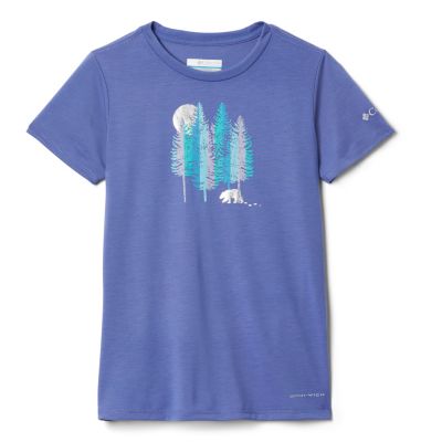 Girls' Ranco Lake&trade; T-Shirt Ranco Lake&trade; Short Sleeve Tee | 466 | S, African Violet Grizzly Grounds, front