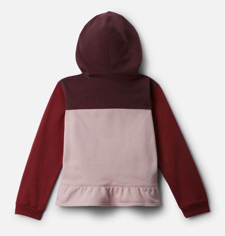 Girls' Columbia Park Hoodie, Color: Mineral Pink, Marsala Red, Malbec