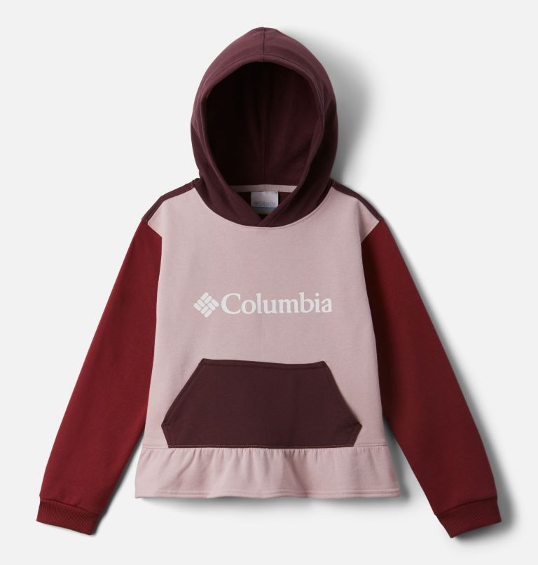 Girls' Columbia Park Hoodie, Color: Mineral Pink, Marsala Red, Malbec