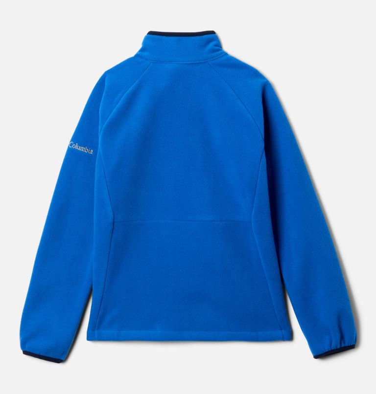 Kids' Fast Trek III Full Zip Fleece, Color: Bright Indigo, Collegiate Navy, image 2