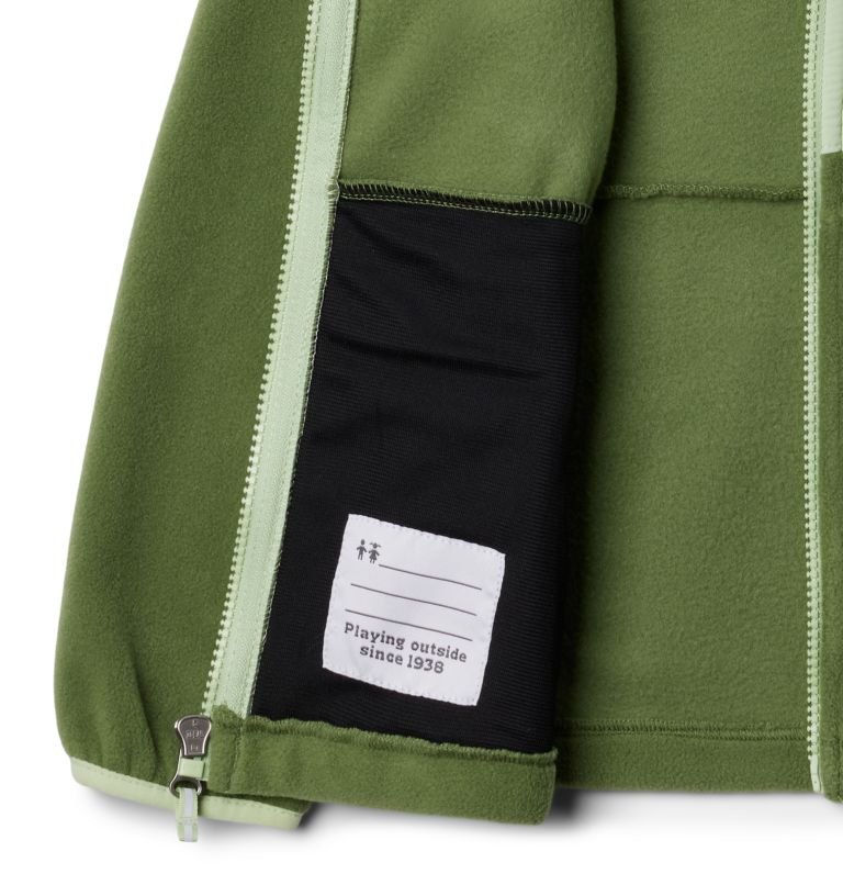 Youth Fast Trek III Fleece Jacket, Color: Canteen, Sage Leaf, image 3