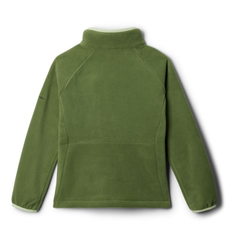 Youth Fast Trek III Fleece Jacket, Color: Canteen, Sage Leaf, image 2