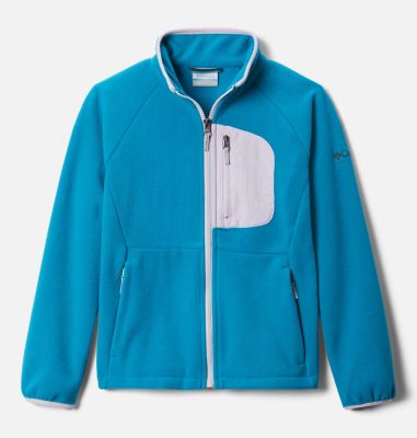 Youth Fast Trek&trade; III Fleece Full Zip Fast Trek&trade; III Fleece Full Zip | 327 | XS, Fjord Blue, Pale Lilac, front