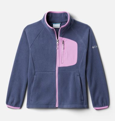 Polaire Fast Trek&trade; III Fille Fast Trek&trade; III Fleece Full Zip | 613 | XXS, Nocturnal, Blossom Pink, front