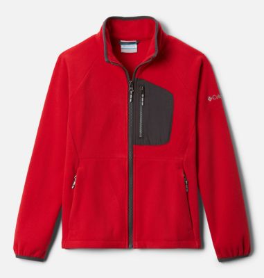 Youth Fast Trek&trade; III Fleece Full Zip Fast Trek&trade; III Fleece Full Zip | 327 | XS, Mountain Red, Shark, front
