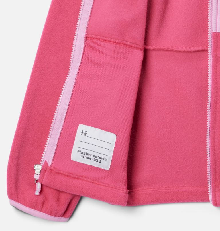 Youth Fast Trek III Fleece Jacket, Color: Ultra Pink, Cosmos, image 3