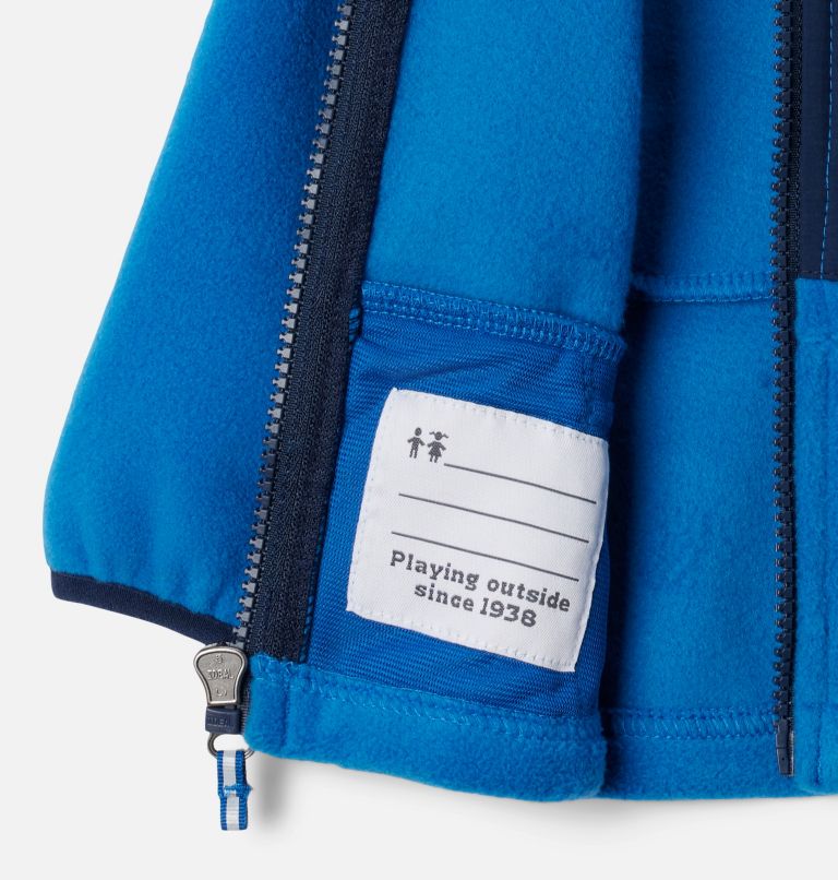Manteau polaire à fermeture éclair Fast Trek III Bébé, Color: Bright Indigo, Collegiate Navy, image 3