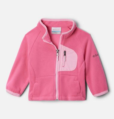 Gymboree 100% Polyester Solid Pink Fleece Jacket Size 12-24 mo - 60% off