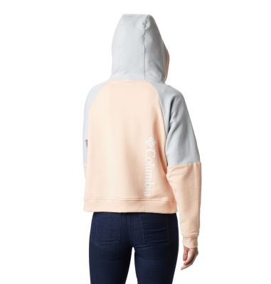 Felpa Lodge&trade; II da donna Columbia Lodge&trade; II FZ | 870 | XL, Peach Cloud, Cirrus Grey, Bright Nectar, back