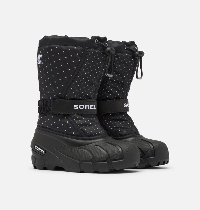 Thumbnail: Youth Flurry Print Boot, Color: Black, image 2