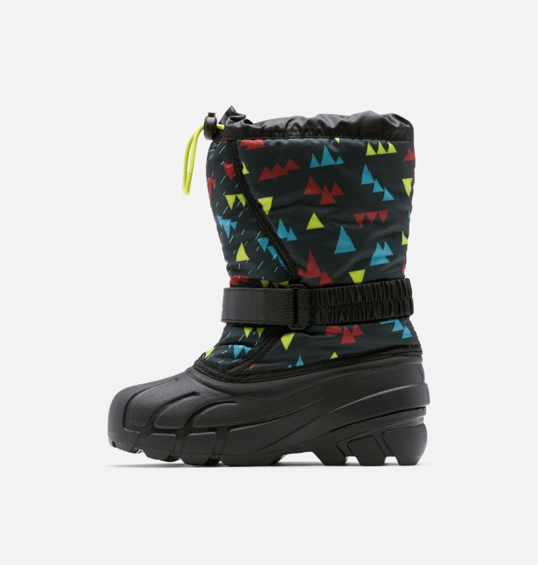 Youth Flurry Print Boot, Color: Black, Black, image 4