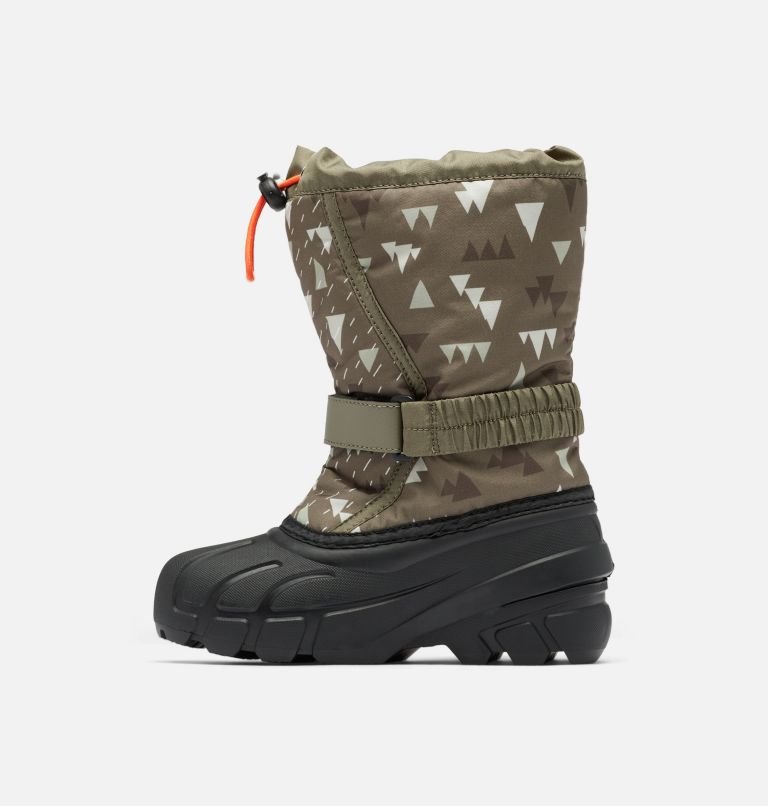 Youth Flurry Print Boot, Color: Stone Green, Black, image 4