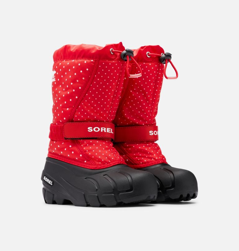 Thumbnail: Youth Flurry Print Boot, Color: Cherrybomb, Black, image 2