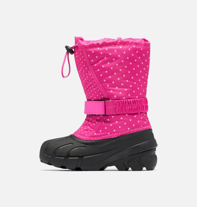 Thumbnail: Youth Flurry Print Boot, Color: Fuchsia Fizz, Black, image 4