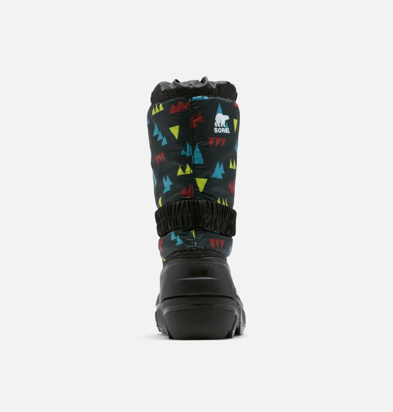Children's Flurry Print Boot, Color: Black, Black, image 3