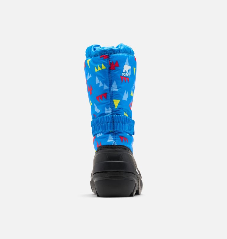 Thumbnail: Children's Flurry Print Boot, Color: Hyper Blue, Black, image 3