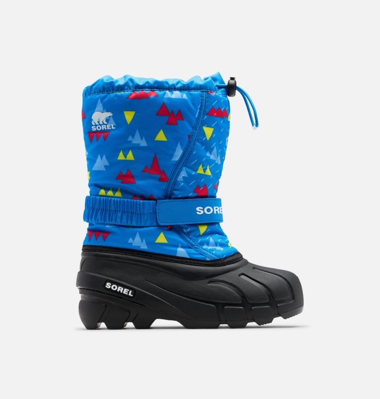 Thumbnail: Children's Flurry Print Boot, Color: Hyper Blue, Black, image 1