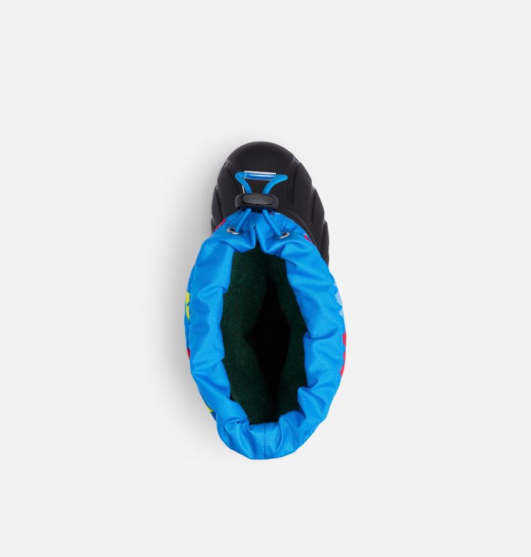 Thumbnail: Children's Flurry Print Boot, Color: Hyper Blue, Black, image 5