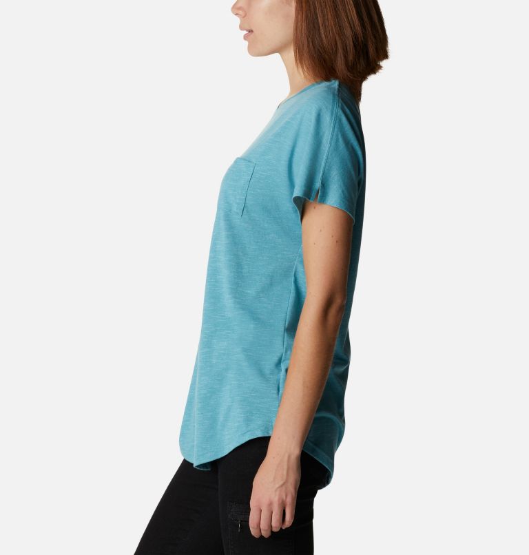 Women's Cades Cape T-Shirt, Color: Sea Wave, image 3