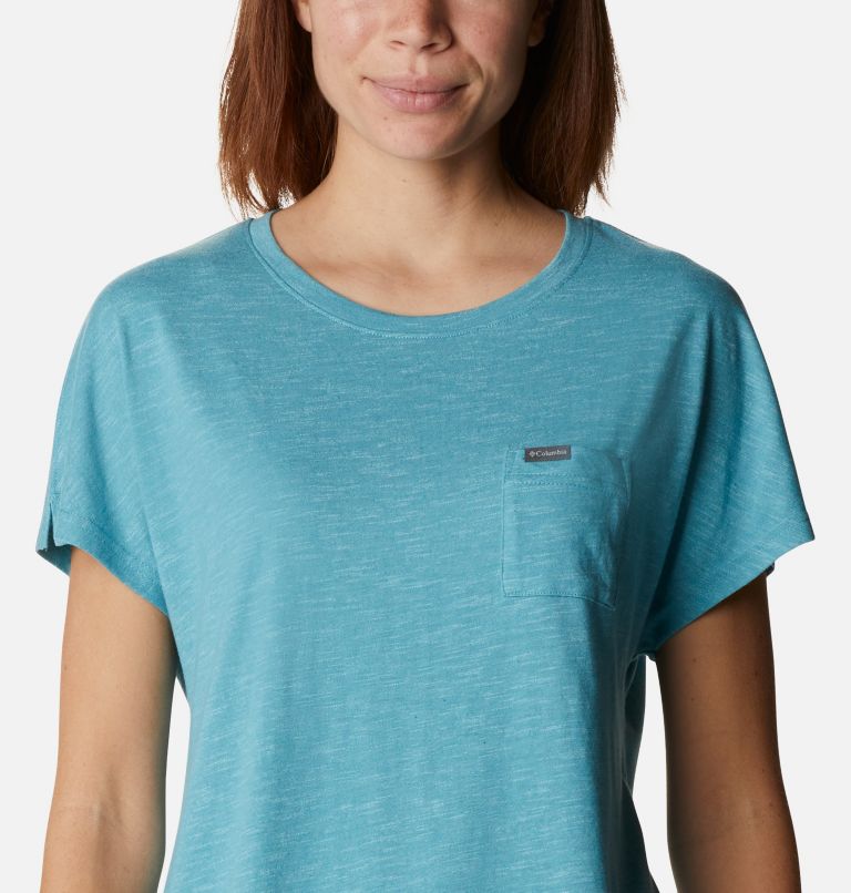Thumbnail: Women's Cades Cape T-Shirt, Color: Sea Wave, image 4