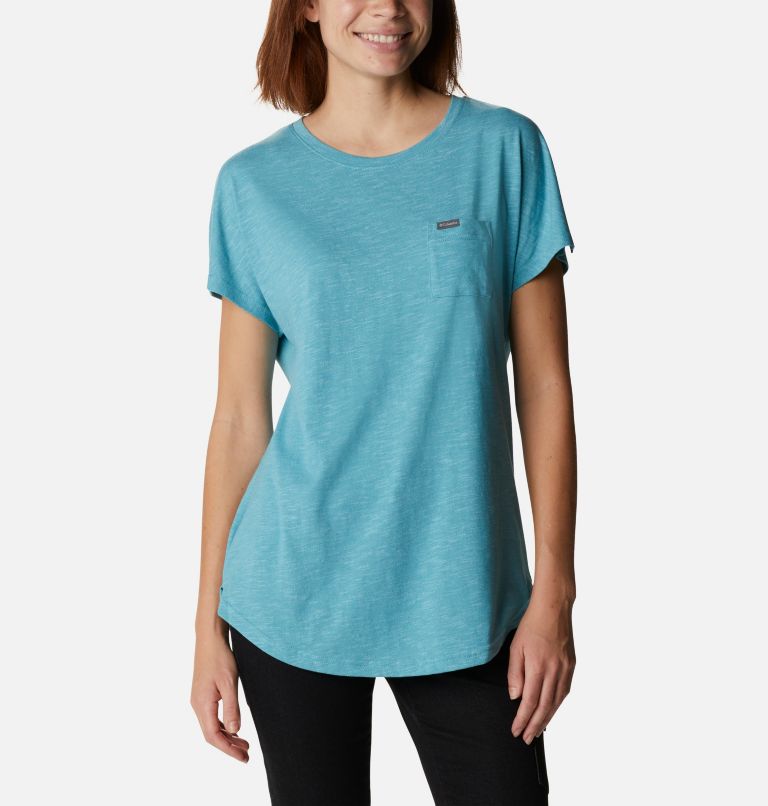 Women's Cades Cape T-Shirt, Color: Sea Wave, image 1