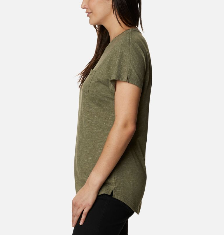 Women's Cades Cape T-Shirt, Color: Stone Green, image 3