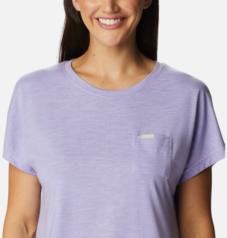 Women's Cades Cape T-Shirt, Color: Frosted Purple, image 4