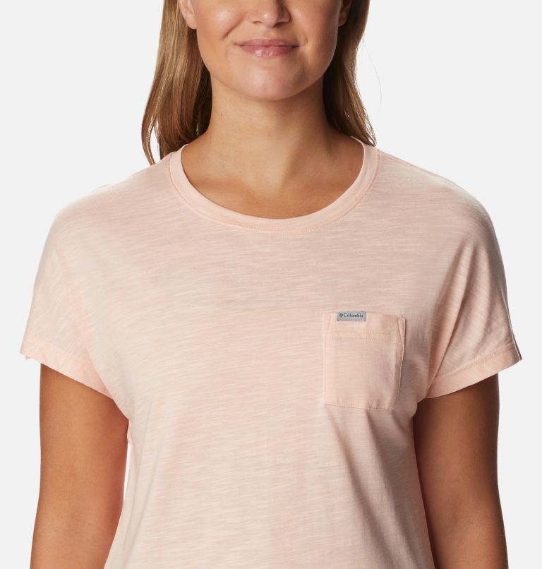 Women's Cades Cape T-Shirt, Color: Peach Blossom, image 4