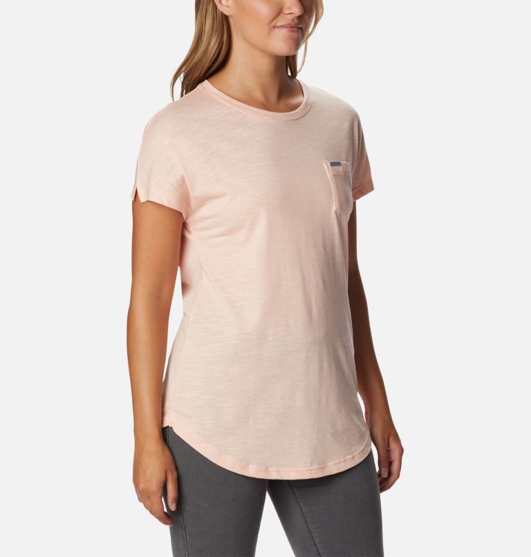 Women's Cades Cape T-Shirt, Color: Peach Blossom, image 5