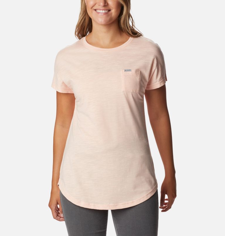 Women's Cades Cape T-Shirt, Color: Peach Blossom, image 1