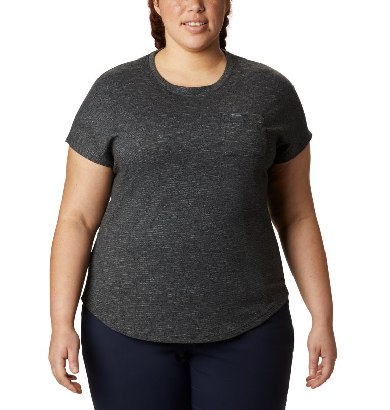 Women's Cades Cape T-Shirt - Plus Size, Color: Black, image 1