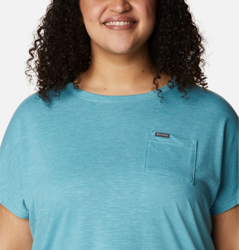 Women's Cades Cape T-Shirt - Plus Size, Color: Sea Wave
