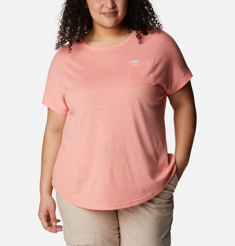 T-shirt Cades Cape pour femme – Grandes tailles, Color: Coral Reef, image 1