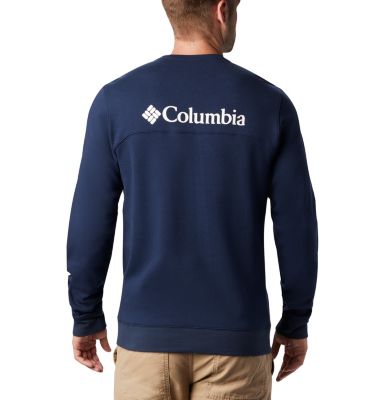 Men's Columbia Lodge&trade; Double Knit Sweatshirt Columbia Lodge&trade; Dbl Knit Sweatshirt | 030 | L, Collegiate Navy, White, back