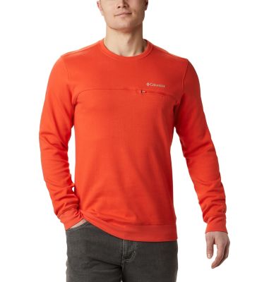 Men's Columbia Lodge&trade; Double Knit Sweatshirt Columbia Lodge&trade; Dbl Knit Sweatshirt | 030 | L, Wildfire, Fossil, front