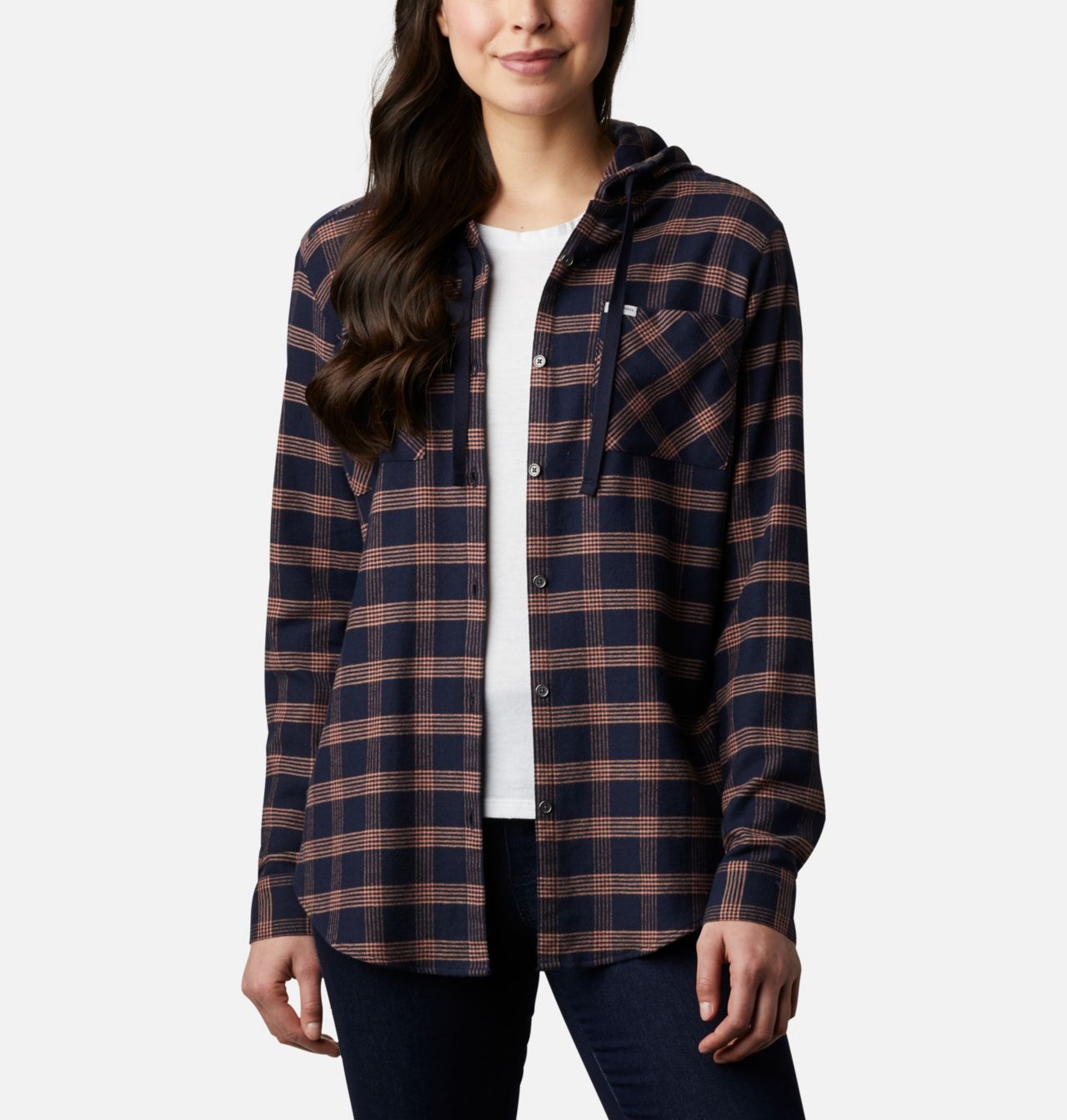 Women's Anytime™ Stretch Hooded Long Sleeve Shirt 1