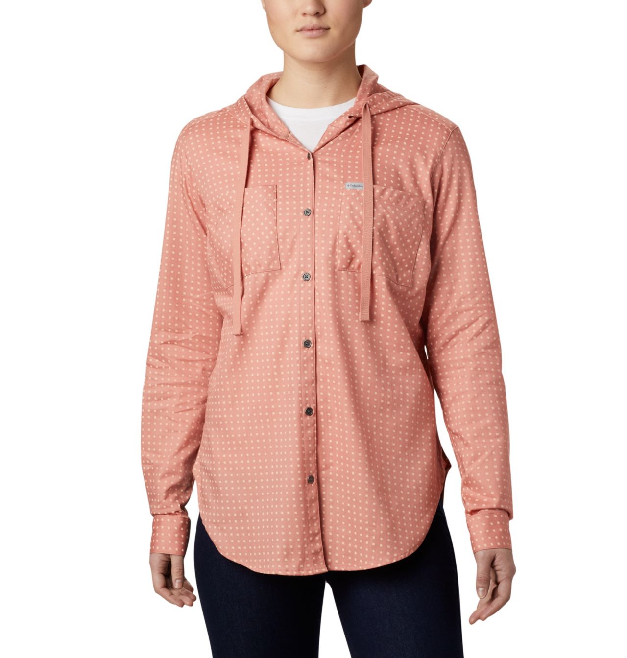 Women's Anytime™ Stretch Hooded Long Sleeve Shirt 1
