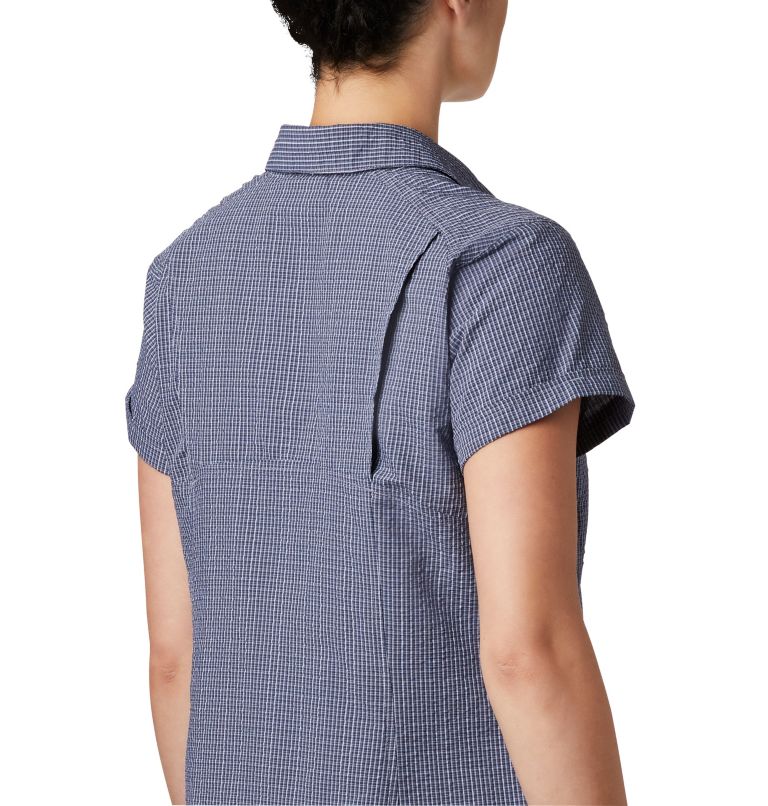 Chemise originale à manches courtes Silver Ridge pour femme, Color: New Moon Seersucker, image 3