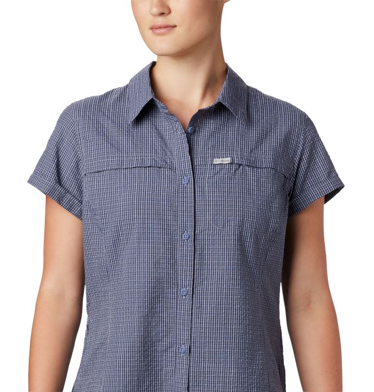 Chemise originale à manches courtes Silver Ridge pour femme, Color: New Moon Seersucker, image 4