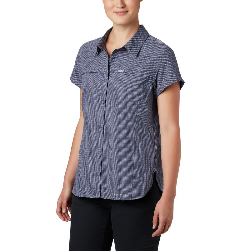 Chemise originale à manches courtes Silver Ridge pour femme, Color: New Moon Seersucker, image 1