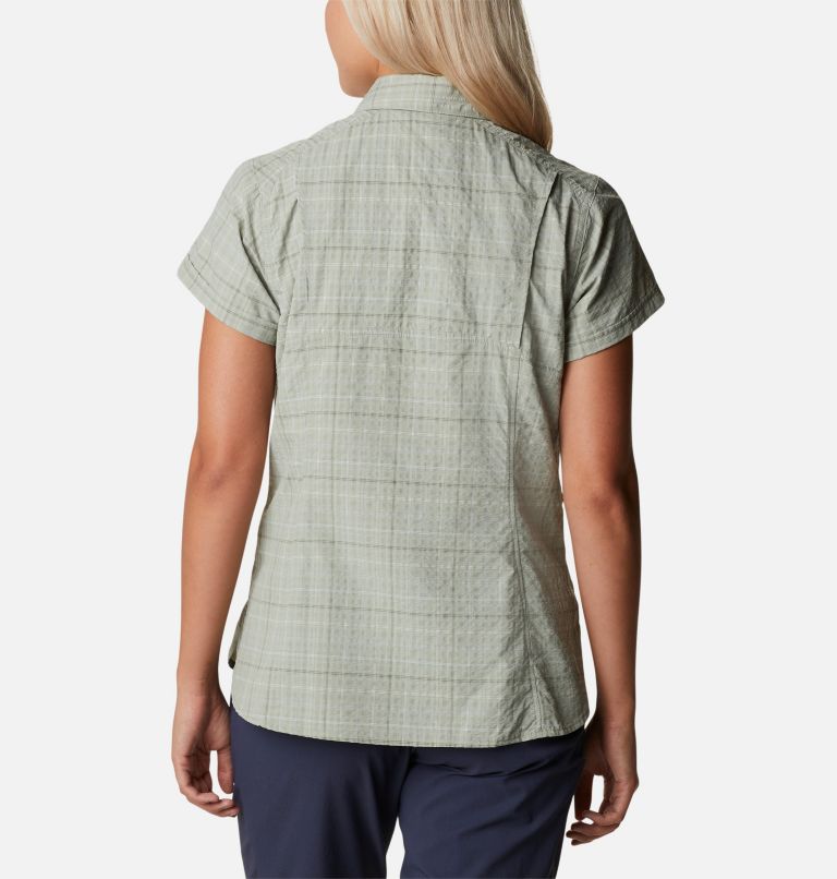 Women's Silver Ridge Novelty Short Sleeve Shirt, Color: Safari Elevation Grid, image 2