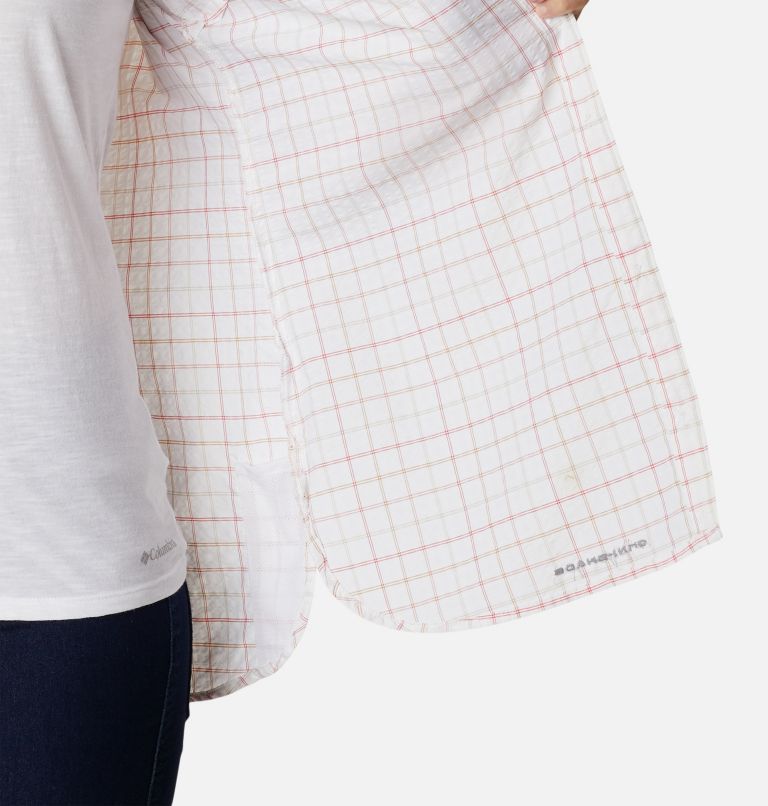 Women's Silver Ridge Novelty Tunic, Color: White Elevation Grid, image 5