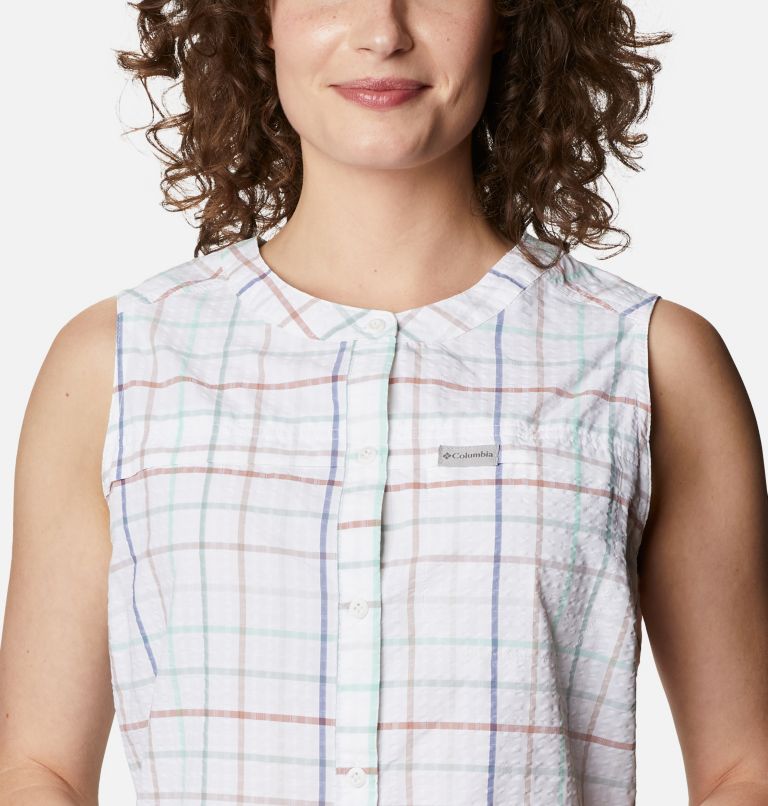 Tunique originale Silver Ridge pour femme, Color: Mint Cay Windowpane, image 4