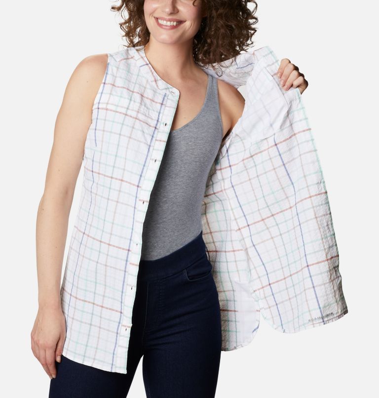 Tunique originale Silver Ridge pour femme, Color: Mint Cay Windowpane, image 5