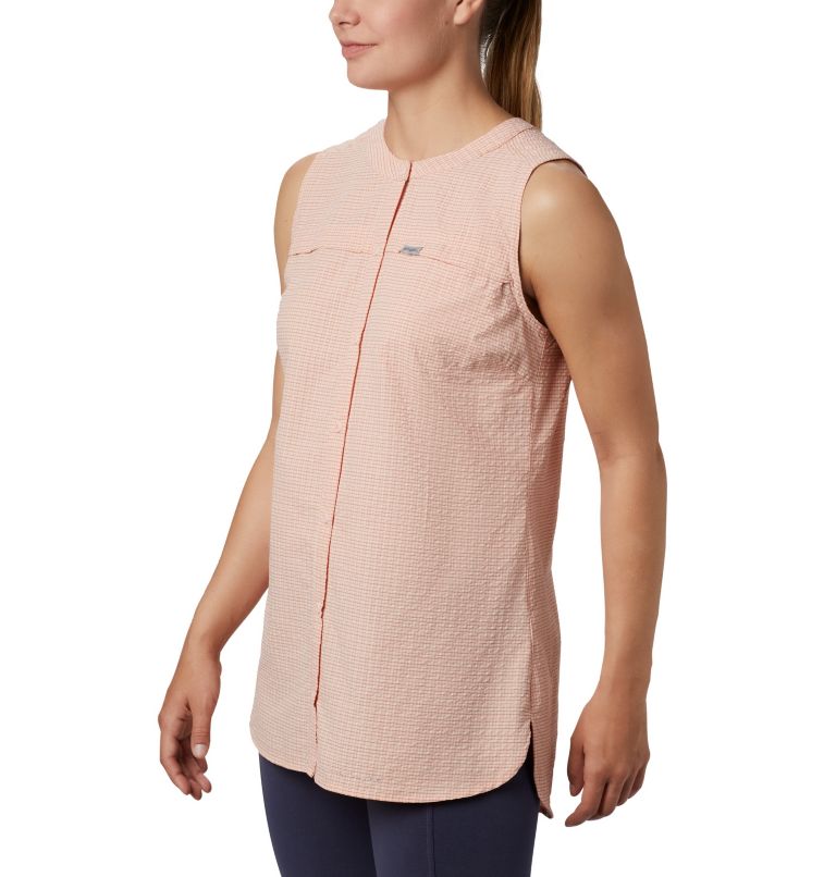 Tunique originale Silver Ridge pour femme, Color: Peach Cloud Seersucker, image 3