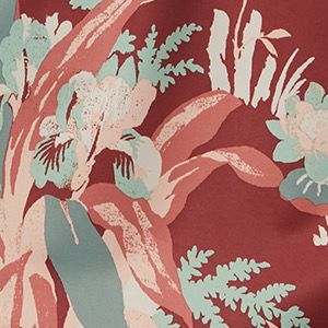 Dusty Crimson Magnolia Floral