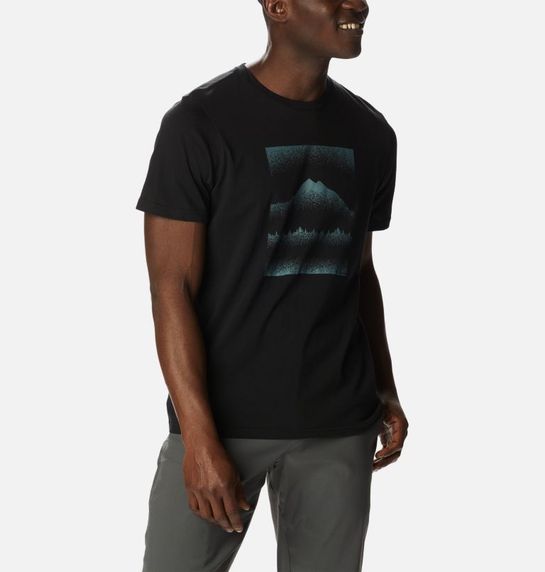 Men's Rapid Ridge Graphic T-Shirt, Color: Black, Stippled Hills, image 5