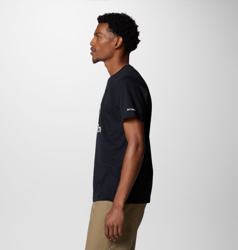 Men's Rapid Ridge Graphic Tee, Color: Black, Heavenly Stacked Gem, image 3