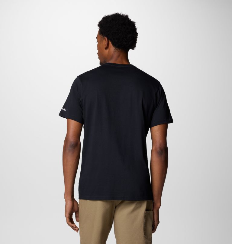 Men's Rapid Ridge Graphic Tee, Color: Black, Heavenly Stacked Gem, image 2