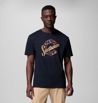 M Rapid Ridge Graphic Tee, Color: Black, C Sportswear Explorer, image 1